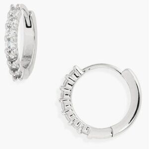 Mini Crystal Huggies Earrings